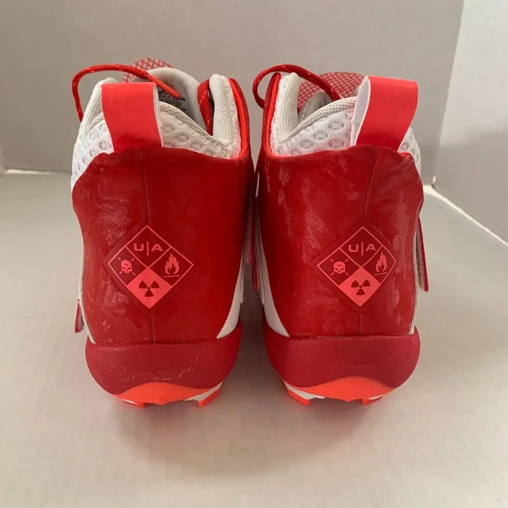 Under Armour Men's Size 12 Highlight Hammer MC Mid Football Cleats 3025085-100